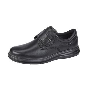 IMAC Mens Leather Extra Wide Casual Shoes / Black